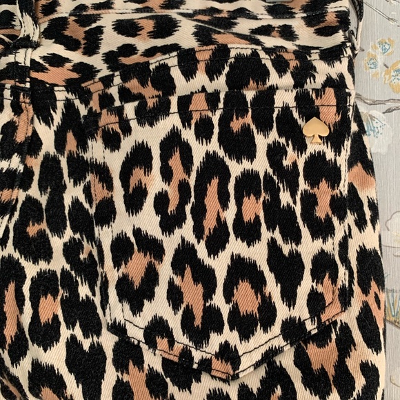 Kate Spade Broom Street Leopard Print Jeans - Picture 8 of 9